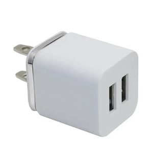 Adaptador de porta dupla Carregador de telefone 2.1A Carregador de parede USB Plugue dos EUA ou plugue da UE para todos os smartphones