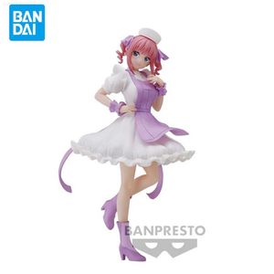 Anime Manga Original Genuino Banpresto Gotoubun No Hanayome 18 cm Nakano Nino PVC Figura de Acción Modelo Juguetes Para Niña Regalos Al Por Mayor L230717