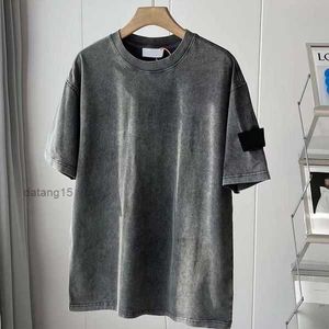 Stones Island Tees tişört yaz moda erkek kadınlar kadın tasarımcılar t gömlek uzun kollu üstler lüksler mektup pamuk tişörtler giyim polos kısa kıyafetler g33o