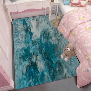 Halılar Mermer Halı Yumuşak Kız Yatak Odası Zemin Mat Modern Sanat Tasarım Oturma Odası Yatak Odası Mutfak Halı kaymaz Mat Çocuk Oyunu Mat R230717