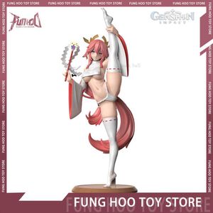 Anime manga genshin Impact Figure Anime Figures Yae Miko noga Hentai Sexy Girl Figurine Pvc Statue Figure Model Doll Collectible Toy L230717