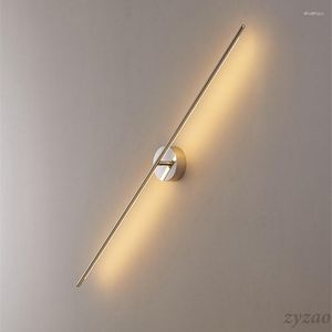 Wall Lamp Luxury Gold Geometric Lines Lamps Living Room Bedroom Bedside Designer Simple Mirror Headlight El Aisle Lights