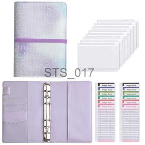 Notepads Notizen Geldsparorganisator Notebook A6 PU Leder Budget Binder Binder Binder Bargeldumschlag Organisator Finanzplaner Notebook X0715