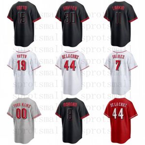 Custom Mens Women Youth Elly De La Cruz Reds City Connect Maglia da baseball Hunter Greene Jonathan India Ken Griffey Jr. Barry Larkin Joe Morgan Joey Votto Pete Rose Camicia