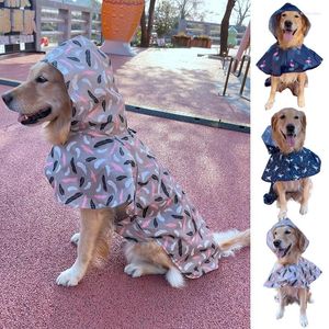 Dog Apparel Raincoat Large Pet Coat Pets Clothes Teddy Bear Big Puppy S-4XL