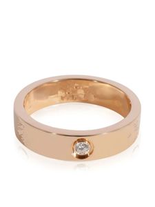 pre-owned 18kt rose gold Love diamond rring Factory designer jewelry diamond custom Rose gold platinum gold tri-color ring