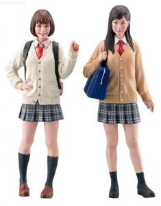 アニメマンガ樹脂フィギュアキット1/12学生ガールJKセットガレージ樹脂フィギュアモデルキットL230717