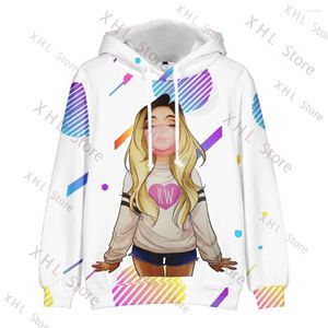 Erkek Hoodies 2023 Rebekah Wing Madch Beki Fluffy 3D Hoodie Uzun Kollu Kadın Erkek Harajuku Street Giyim Kids Kawaii Tops Y2K Giysileri