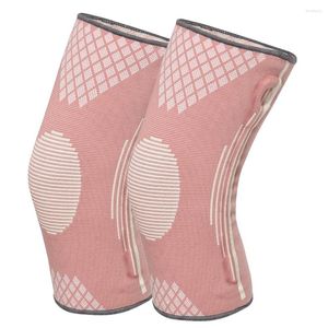 Knee Pads 1PCS Fitness Running Cycling Support Braces Elastic Girly Pink Sport Compression Pad Sleeve For Basketball Volleyball