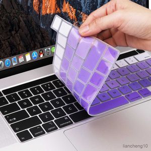 Klawiatura obejmuje etui hiszpańską wersję klawiaturową Okładkę skóry dla pro 13 -calowego M1 A2289 A2251 DOTCH BASK Gradient Kolor R230717