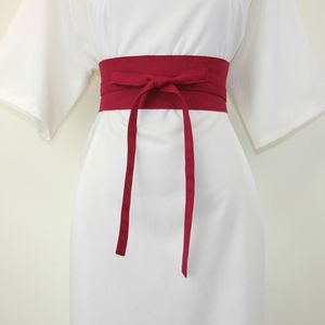 ベルト日本語スタイルの綿リネン衣類要素女性用レトロガードルトレンディデザイン幅カマーバンドレディコルセットウエストベルト230715