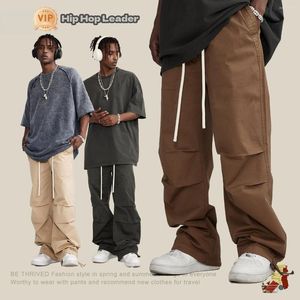 Pantalones de hombre Hip Hop Leader Officiel Store Retro Y2k Traff Unisex American Logging Loose Fit Mujer 2023