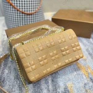 Torba na ramię designer skórzana torebka torebka metalowa łańcuch crossbody torba w kratę torba alfabetowa torba sprzęgła prosta torba mody