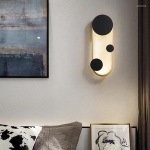 Wandleuchte Moderne Led Gold Aluminium Lampen Für Wohnzimmer Schlafzimmer Nordic Wohnkultur Loft Licht Einfache Nacht Leuchten