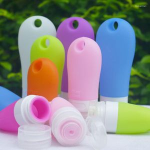 Storage Bottles 38ml 60ml 90ml Silicone Travel Empty Squeeze Containers Leakproof Refillable Bottle For Shampoo Conditioner Lotion