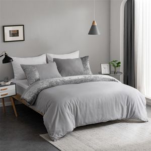 Bettwäsche-Sets, Samt-Spleißen, Super-King-Size-Bettbezug-Set, 220 x 240, einfarbig, Queen-Size-Bett, bequem, langlebig, Doppelsteppdecke, 260 x 240, 230717