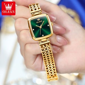 Designer watches women High quality womens watch Diamond Simple Square watches hollowed out leather steel large dial 28mm luminous men casual watches with box 9948