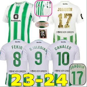 2023 2024 حقيقية Betis Soccer Joaquin Soccer Jerseys Copa del Rey Final