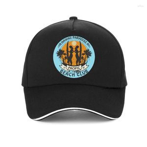 Ball Caps Hawaii Surf Beach Club Cap Fashion Summer Beyzbol UNISEX ayarlanabilir çizgi film baskı Snapback Hat Gorras