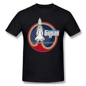 Buran The Soviet Shuttle T-shirt Men toppkvalitet Bomull Kort Summer Sleeve Space Travel Occupy Mars 2026 Casual Shirt Loose