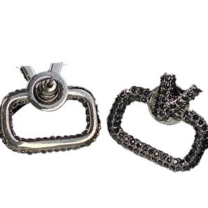 Brincos de Diamante Feminino Charme Chique Brincos de Ouro Oco Simples Eardrops Jóias Festa Jóias Cocar Com Caixa Pacote