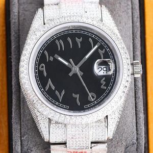 Diamond Watch Mens Automatic Mechanical Watch 40mm Busins Orologio da polso realizzato in acciaio inossidabile 904L Montre de Luxe Regali per uomo-10