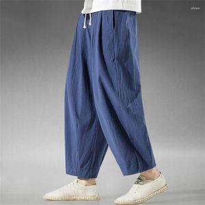Men's Pants Men Harem Fashion Summer Linen Male Casual Comfort Trousers Big Size