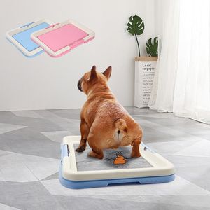 kennels pens Portable Dog Training Toilet Indoor Dogs Potty Pet for Small Cats Cat Litter Box Puppy Pad Holder Tray Supplies 230717