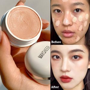 Concealer Foundation Cream Full Cover Dark Circles Acne Spots Whitening Moisturizing Waterproof Brighten Face Base Tone Makeup 230617