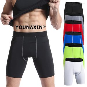 Running Shorts Men Gym Yoga Sports Fitness Leggings Exercise Base Layer Training Boy Stretch Breathable Tights Pants Quick-Dry