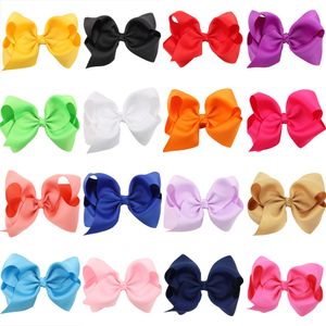 Baby Bow Hair Clips Soft Fabric Hairpin Girls 'BB Clip Solid Color Fashion Hair Accessory Gift 12cm