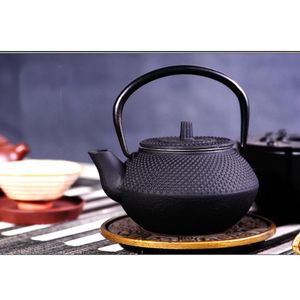 Cast Iron Tea Pot Teapot Japanese Style Kettle With Strainer Fower Tea Puer Coffee jar 300ml 2022286F