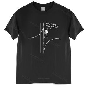 Maglietta del cotone di estate degli uomini parti superiori allentate Maglietta di matematica You Shall Not Pass T-shirt da uomo Maglietta unisex delle donne del fumetto magliette casuali