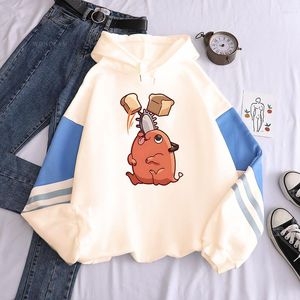 Erkek Hoodies Chainsaw Man Erkekler İçin Komik Pochita Manga Sevimli Karikatür Patchwork Giysileri Büyük Boy Casual Gevşek Sweatshirt Sonbahar Kış