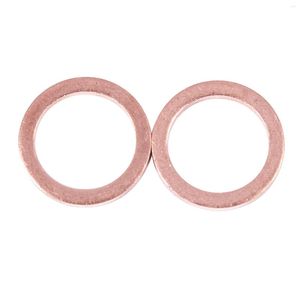 10 sacchetti di stoccaggio, 12 mm x 17 mm, 1,5 mm, in rame, con rondella piatta, guarnizione ad anello