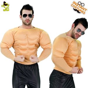 New arrival muscle top men muscle top costumes for Adult cosplay Halloween funny strong man Role Play party costumes G0925272I