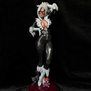 Аниме манга Линденинг Гараж Комплекты A568 3D 1/6 Scale Lesin Cat Girl Figure GK Модель Неокрашенные белые коллекции для моделей L230717