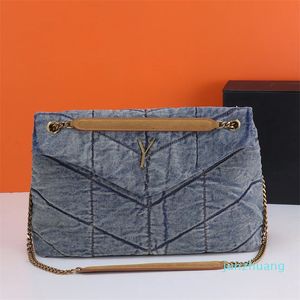 Designer's Bag Women's Handbag Down Bag Cowboy Flip Bag Messenger Messenger Chain Shoulder Women's Wallet