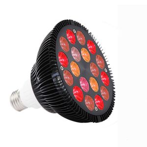 Ansiktsvårdsenheter Par38 54W 660Nm Red Therapy Lamp 850nm Infraröd ljus LED E27 -glödlampor 230617