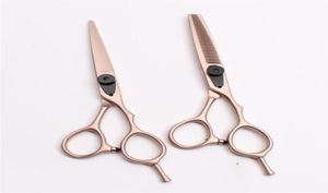 C9015 60 Quot Japan 440c Mandorowana marka Rose Gold Professional Human Hair Nussors fryzjerskie nożyce przerzedzenie SCISSO7967202