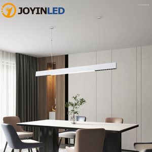 Lampy wiszące 36 W 120 cm Nowoczesne minimalistyczne lampa rurki LED Lampa wiszące liniowe oświetlenie biurowe oświetlenie jadalni oświetlenie AC100-240V