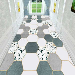 Carpets Geometry Corridor Hallway Long Rugs Home Decoration Carpet for Living Room Hotel Aisle Runner Rug Kitchen Anti-slip Floor Mat R230717