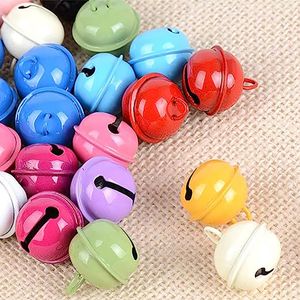 Jewelry Findings Components Charms Colourful Paint Metal Bells 22 mm Small Bells with Eyelet for DIY Crafts Pendant Pet Jewellery Making Christmas Decoration Brace