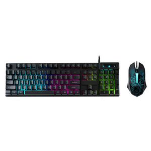 Tastatur-Maus-Kombinationen IPASON MP-V5 PRO 104 Tasten USB-RGB-Gaming-Tastatur-Set, kabelgebundene Tastatur für Desktop-PC, Laptop, Computer, E-Sport 230715