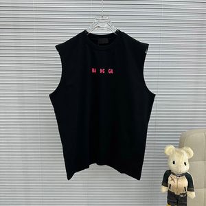 Designer Paris Homens Camisetas França Luxo Carta Gráfico Impressão Logo Bal Moda Mens Balanciaga Camiseta Mulheres Roupas Casuais Algodão Tees Polo Colete Tank Top 4616