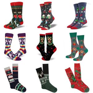 Men's Socks 2pairs/lot Novelty Fashion Casual Men Harajuku Decorations Cute Funny Christmas Personality Stockings Autumn Winter Gifts 2023