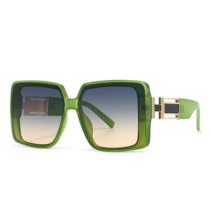Okulary przeciwsłoneczne luksusowe marka projektantka kobiety mody mody vintage duże ramy kwadratowe okulary przeciwsłoneczne podróżne jazda ins shades Uv400 Gafas 230717
