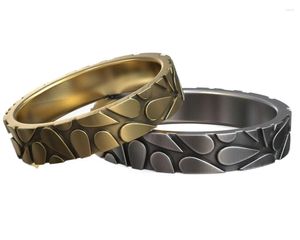 Klusterringar 4,5 g frön bröllop band oxiderat engagemang par 925 solid sterling silver