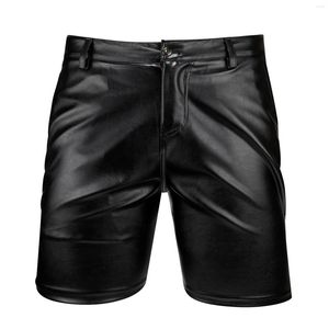 Shorts Masculino Tosine Marca Verão Masculino Tipos de Calça Calça Elástica Masculina Fasion PU Falso