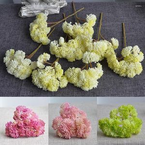 Decorative Flowers Rice Fruit Artificial Flower Soft Silicone Succulent Landscape Plant Layout Pography Household Arrangement Room Decor